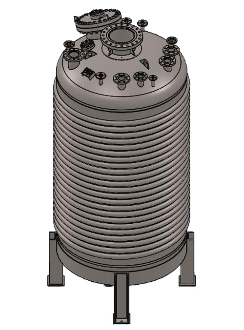 A tall process column integrated into a refinery wastewater treatment unit. A tall process column integrated into a refinery wastewater treatment unit.