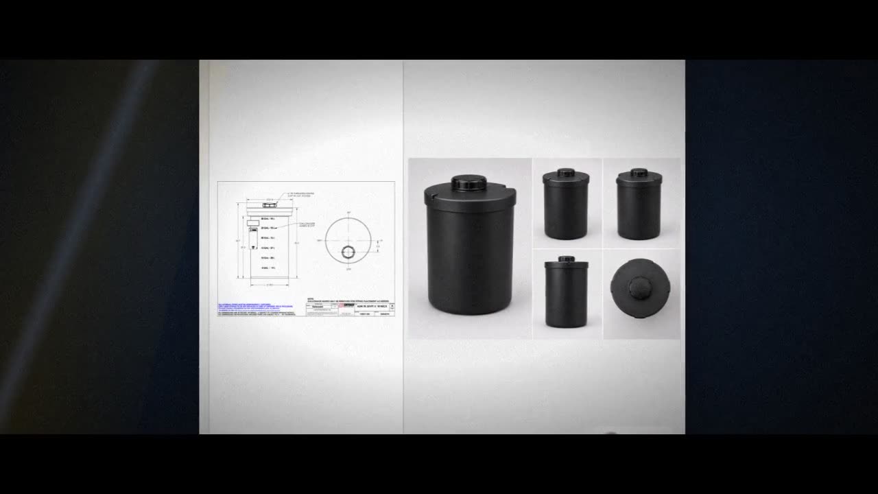 Snyder Industries 35 Gallon ASTM Black Heavy Duty Vertical Storage Tan video