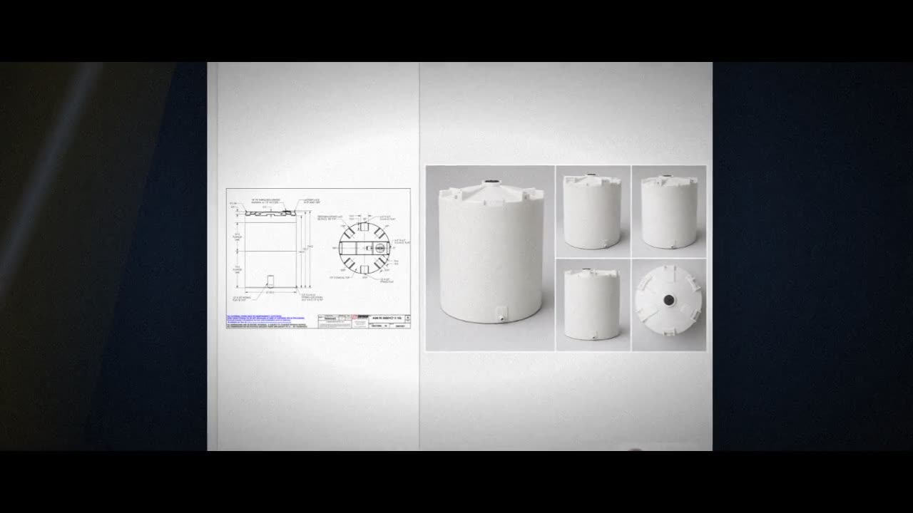 Snyder Industries 5000 Gallon ASTM XLPE Vertical Storage Tank video