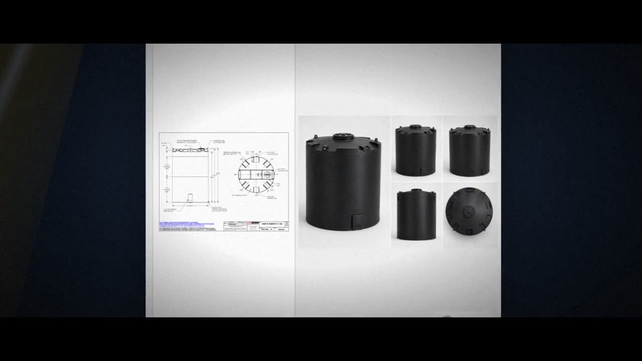 Snyder Industries 5000 Gallon ASTM XLPE Black Vertical Storage Tank video