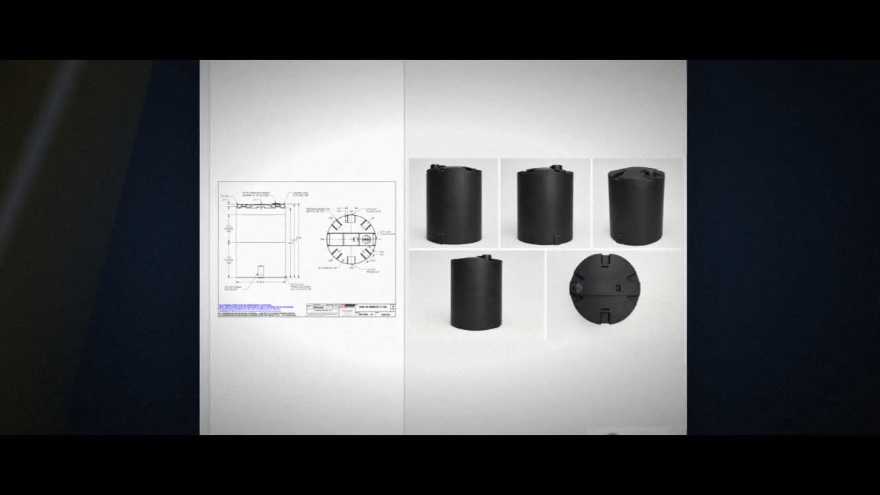 Snyder Industries 5000 Gallon ASTM Black Vertical Storage Tank video