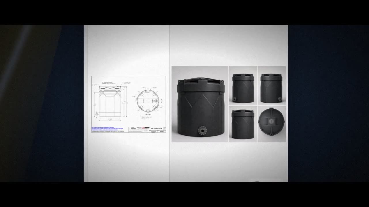 Snyder Industries 8700 Gallon ASTM XLPE Black Double Wall Tank video