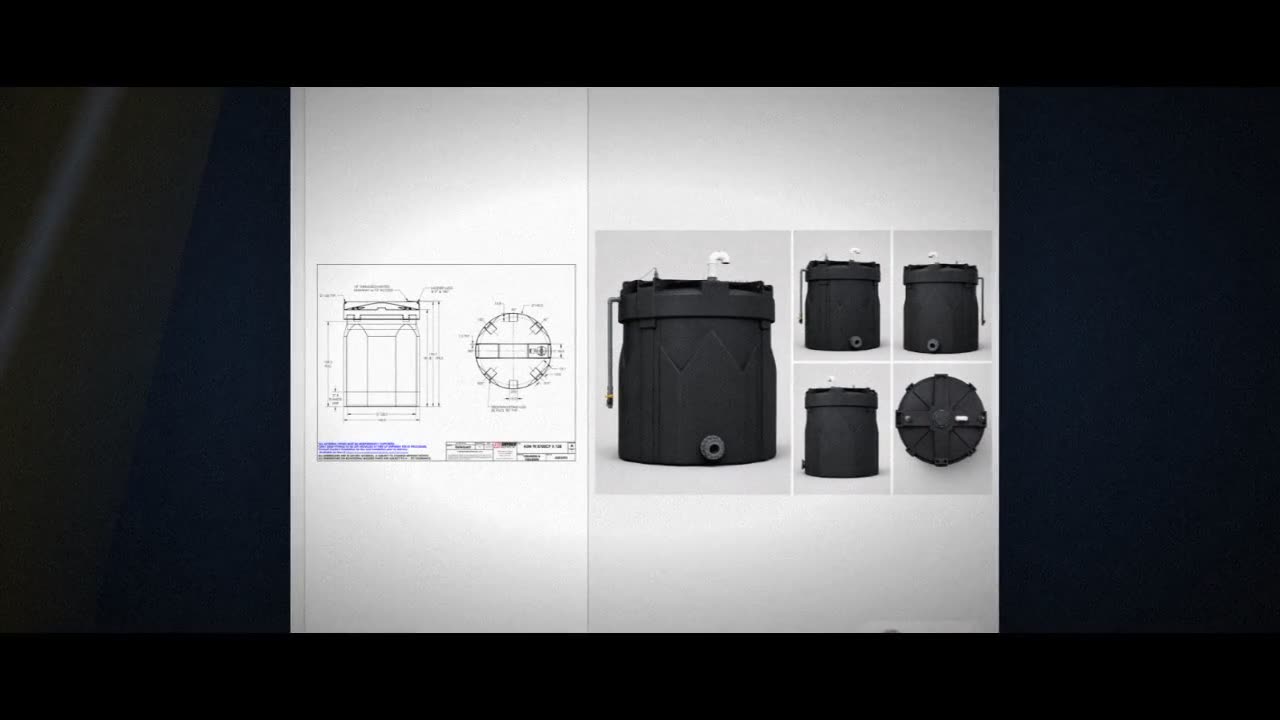 Snyder Industries 8700 Gallon ASTM XLPE Black Double Wall Tank video