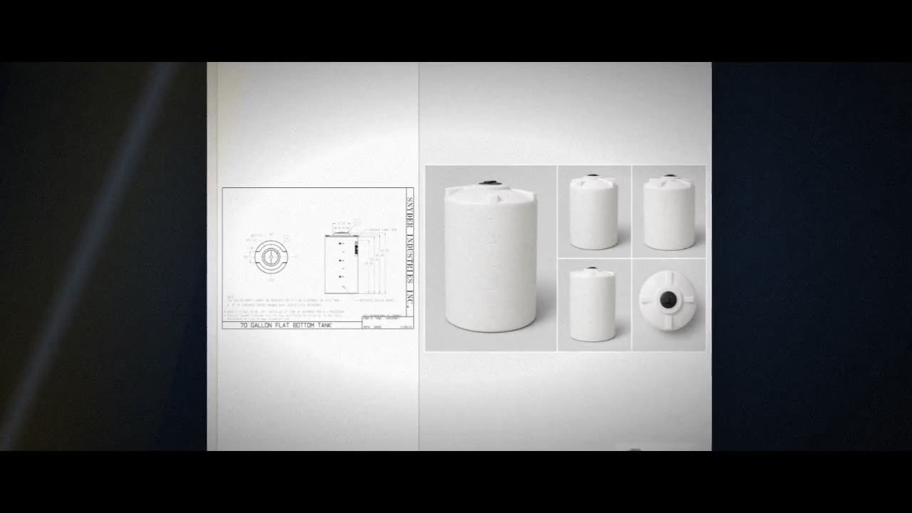 Snyder Industries 70 Gallon ASTM XLPE Heavy Duty Vertical Storage Tank video