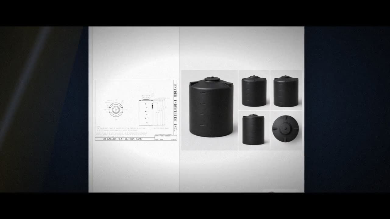 Snyder Industries 70 Gallon ASTM Black Heavy Duty Vertical Storage Tan video