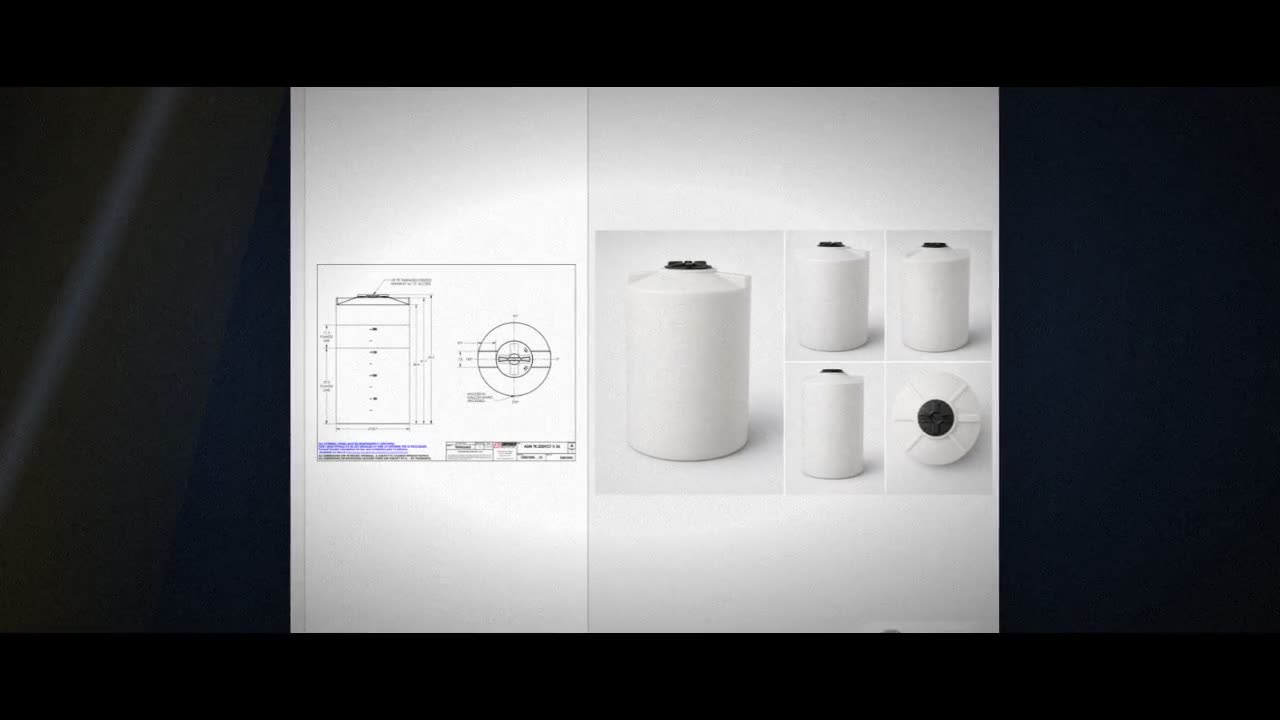 Snyder Industries 250 Gallon ASTM XLPE Heavy Duty Vertical Storage Tan video