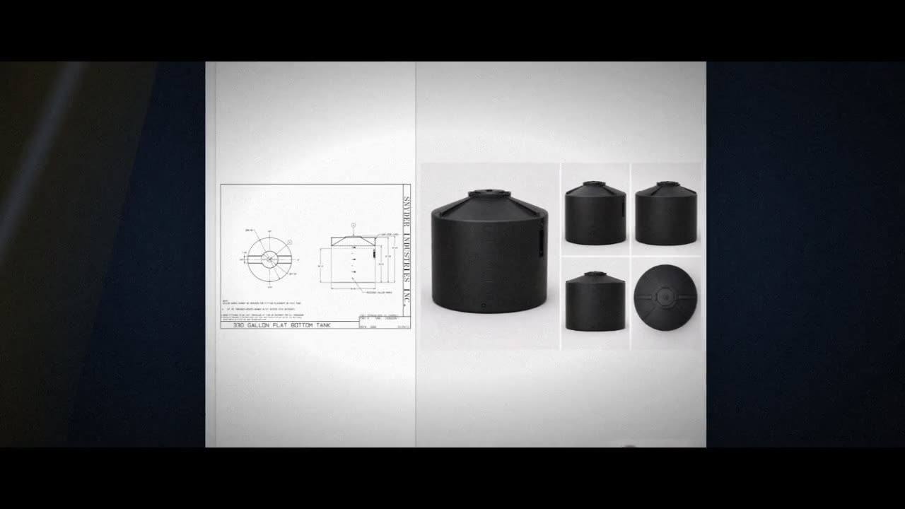 Snyder Industries 330 Gallon ASTM XLPE Black Heavy Duty Vertical Stora video
