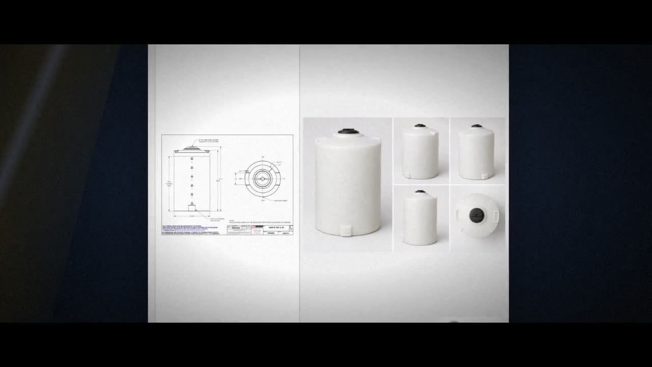 Snyder Industries 70 Gallon ASTM XLPE Heavy Duty Vertical Storage Tank video