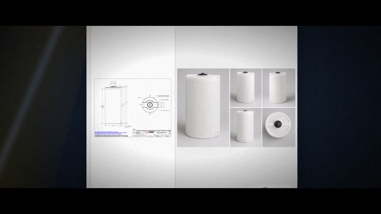 Snyder Industries 300 Gallon ASTM XLPE Heavy Duty Vertical Storage Tan video