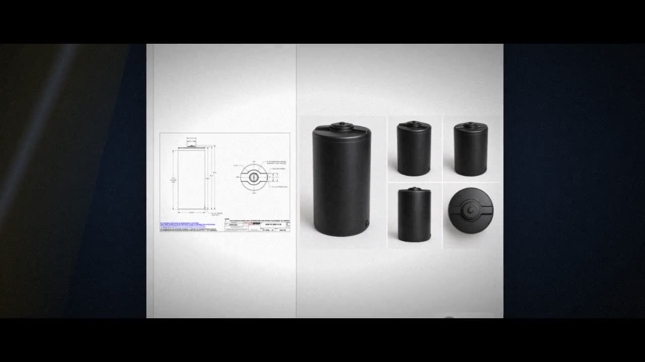 Snyder Industries 300 Gallon ASTM XLPE Black Heavy Duty Vertical Stora video