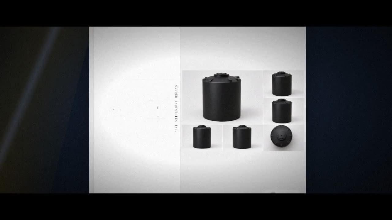 Snyder Industries 330 Gallon ASTM Black Heavy Duty Vertical Storage Ta video