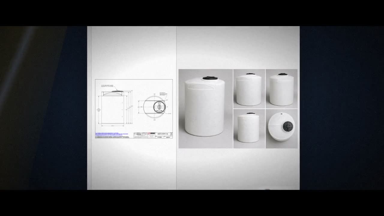 Snyder Industries 210 Gallon ASTM XLPE Heavy Duty Vertical Storage Tan video