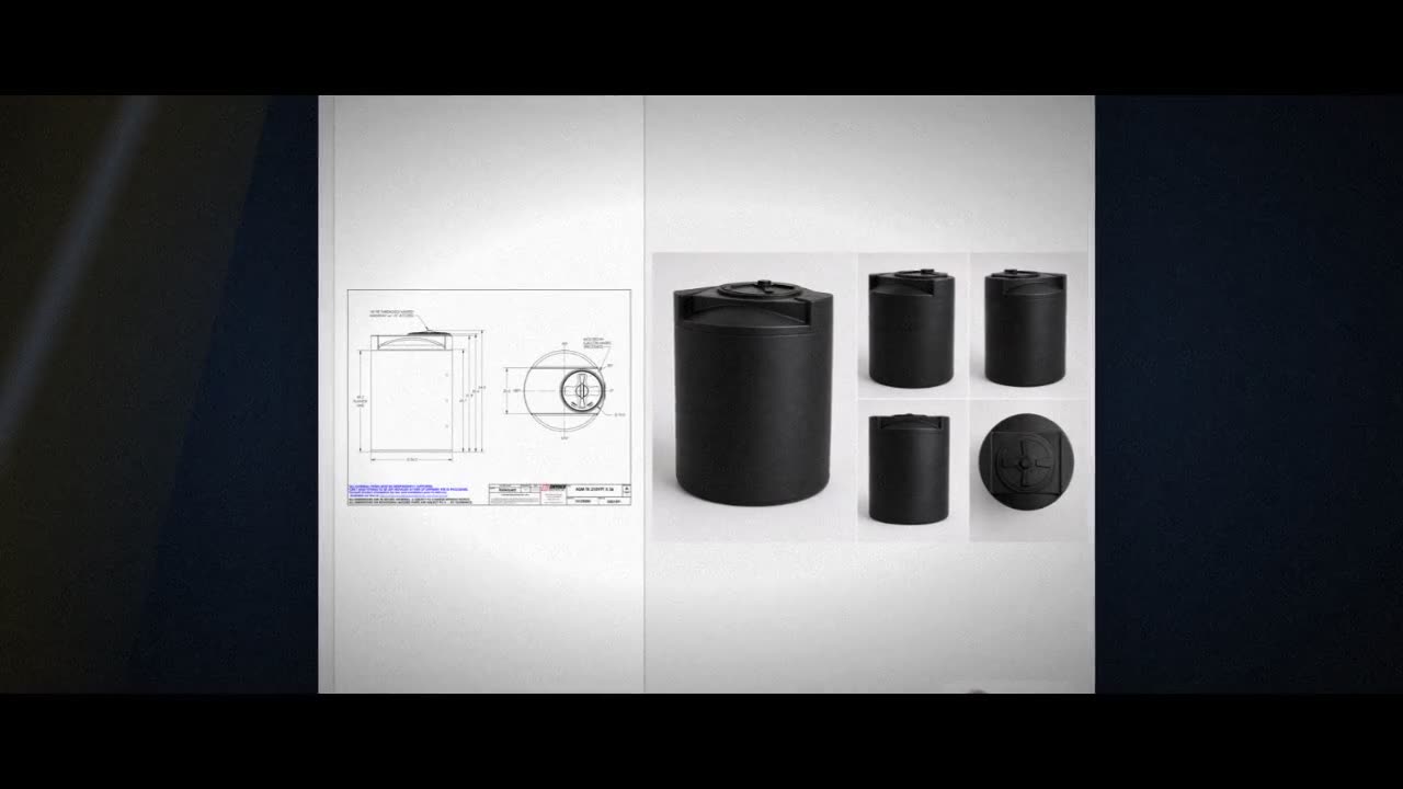 Snyder Industries 210 Gallon ASTM XLPE Black Heavy Duty Vertical Stora video