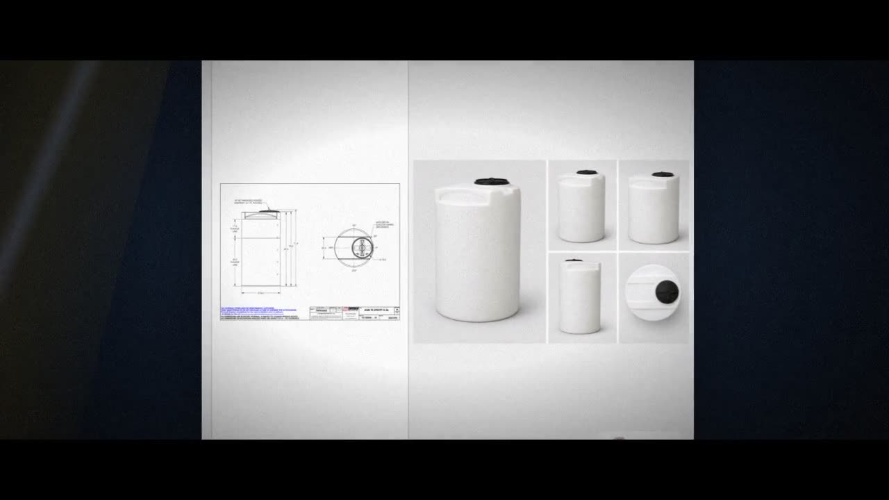 Snyder Industries 290 Gallon ASTM XLPE Heavy Duty Vertical Storage Tan video