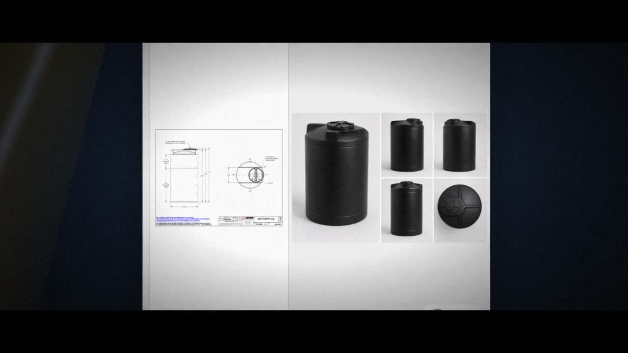 Snyder Industries 290 Gallon ASTM XLPE Black Heavy Duty Vertical Stora video