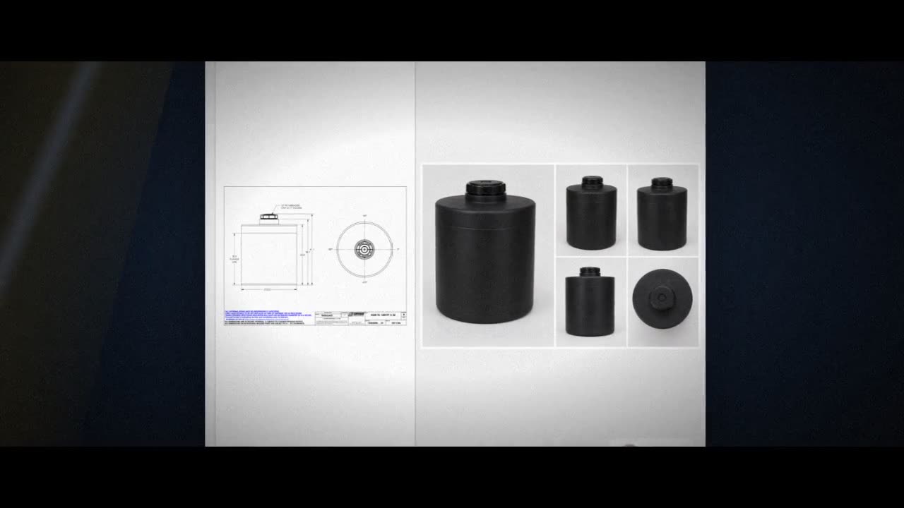 Snyder Industries 120 Gallon ASTM Black Heavy Duty Vertical Storage Ta video