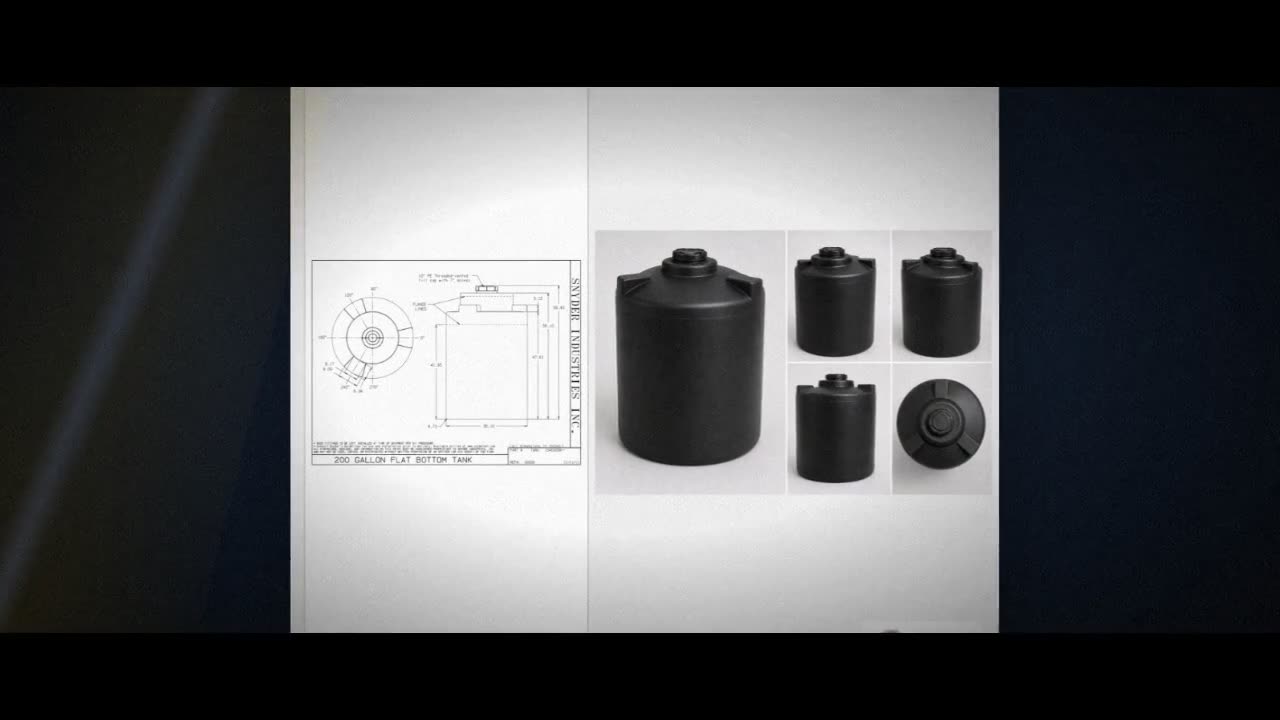 Snyder Industries 200 Gallon ASTM XLPE Black Heavy Duty Vertical Stora video