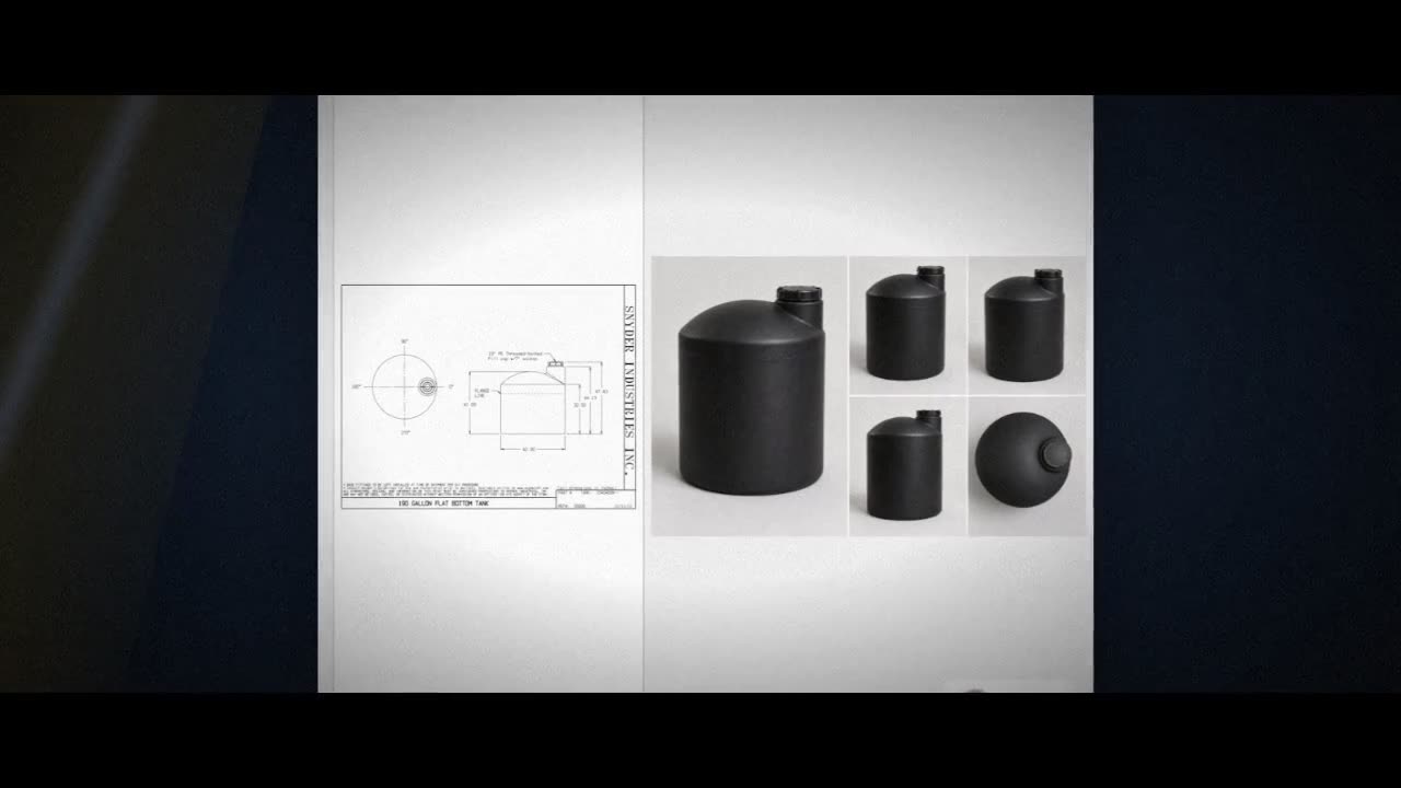 Snyder Industries 190 Gallon ASTM Black Heavy Duty Vertical Storage Ta video
