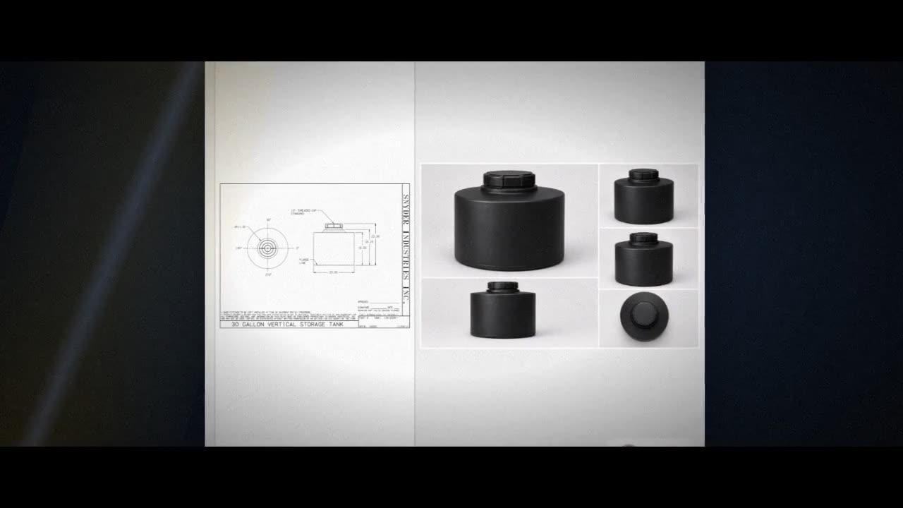 Snyder Industries 30 Gallon ASTM Black Heavy Duty Vertical Storage Tan video
