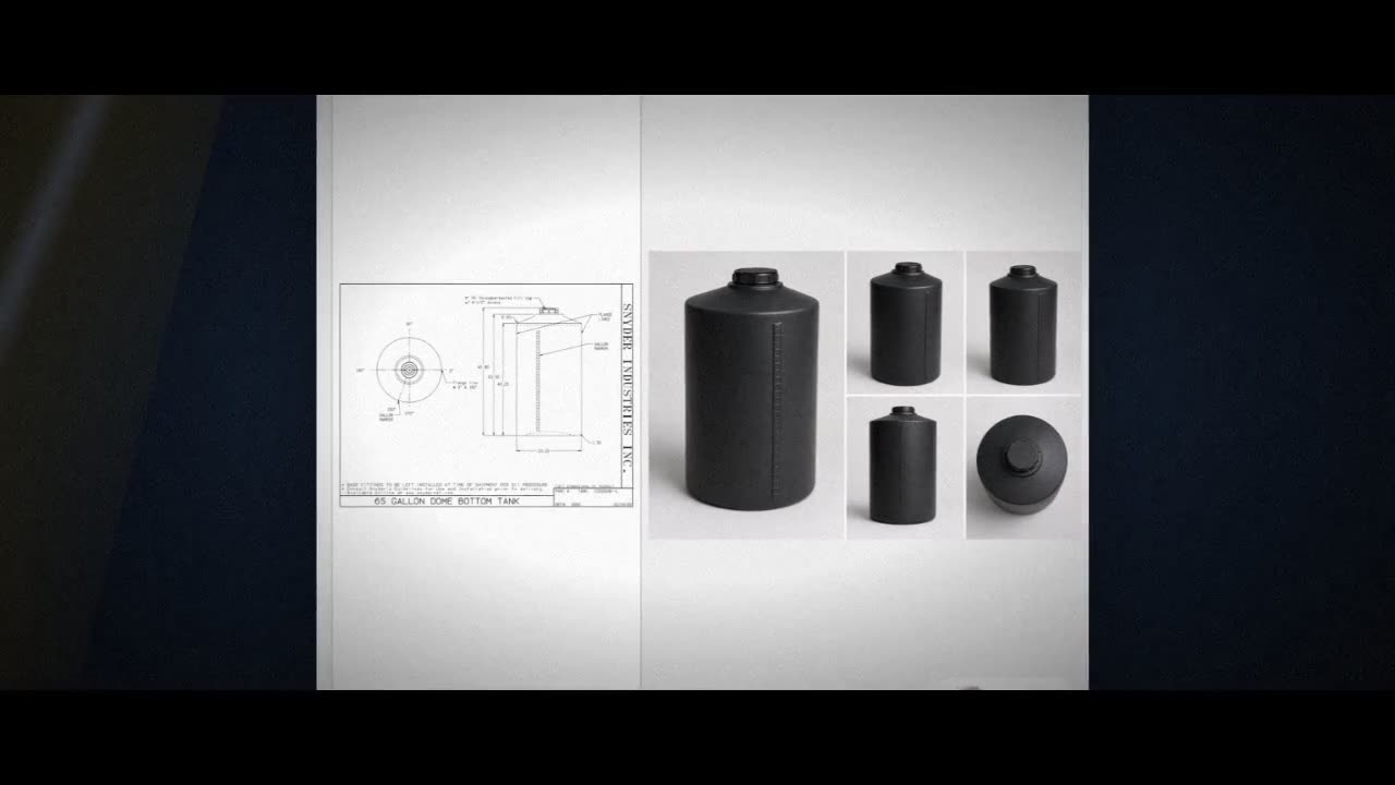 Snyder Industries 65 Gallon ASTM Black Heavy Duty Vertical Storage Tan video