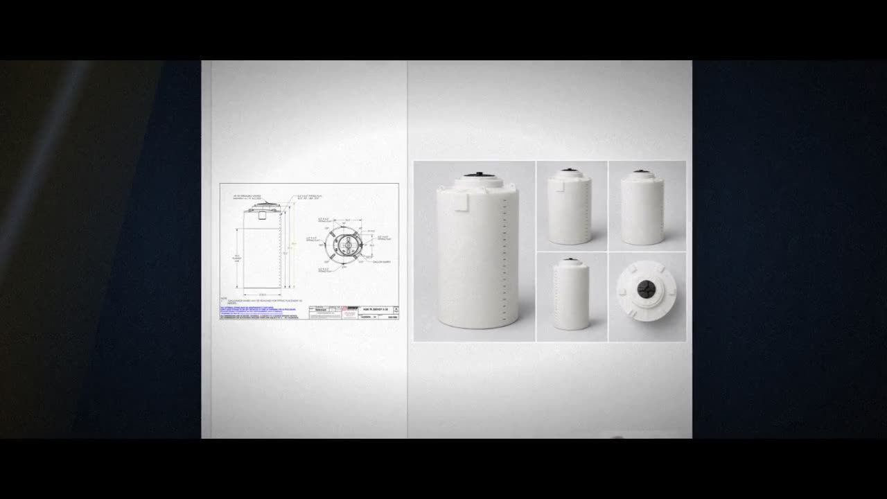 Snyder Industries 300 Gallon ASTM XLPE Heavy Duty Vertical Storage Tan video