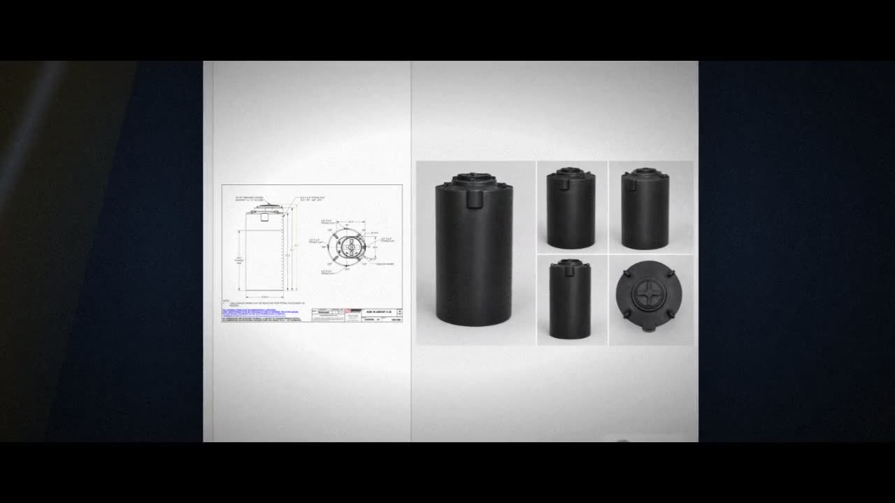 Snyder Industries 300 Gallon ASTM XLPE Black Heavy Duty Vertical Stora video