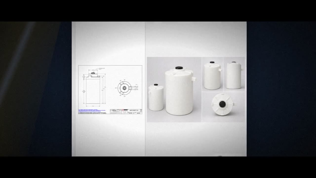 Snyder Industries 300 Gallon ASTM XLPE Heavy Duty Vertical Storage Tan video