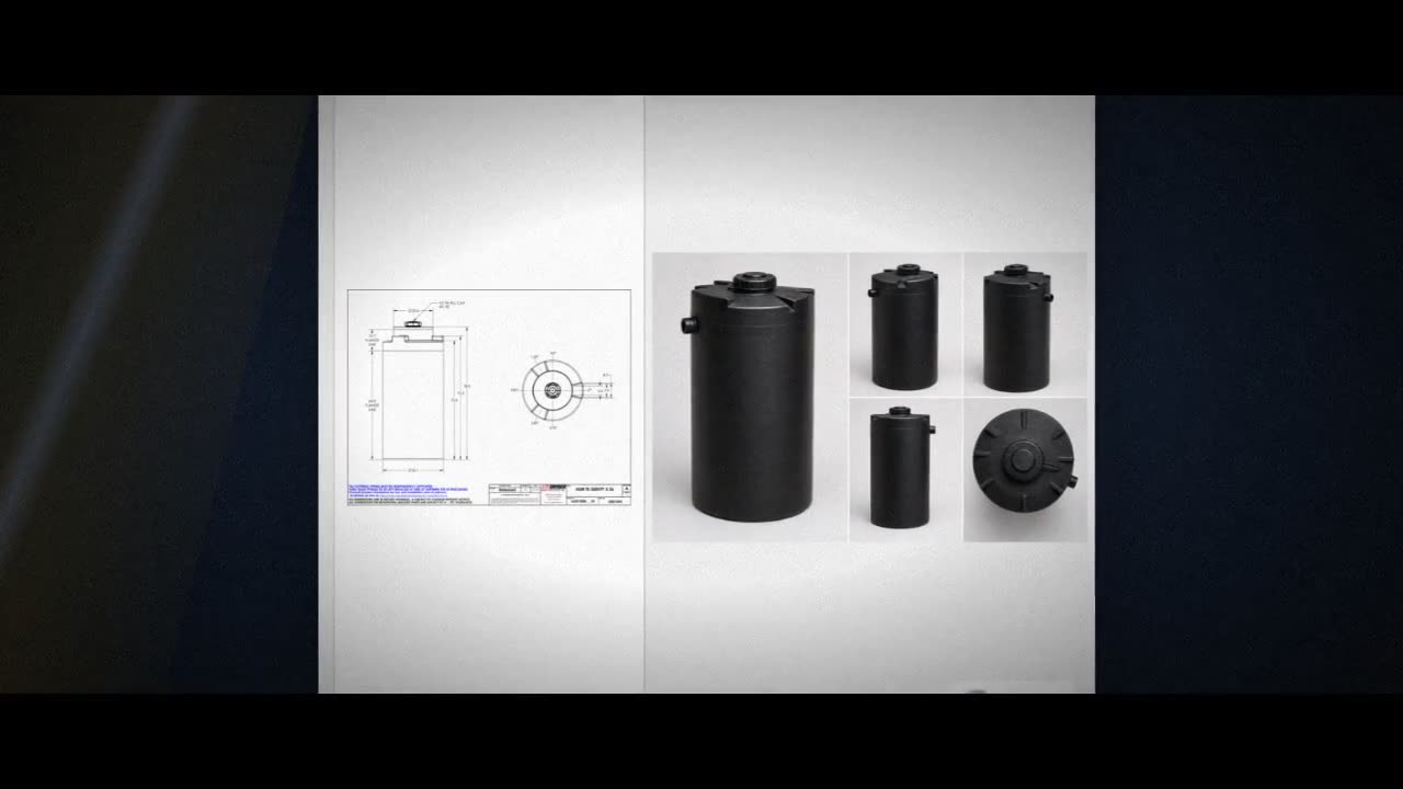 Snyder Industries 300 Gallon ASTM XLPE Black Heavy Duty Vertical Stora video