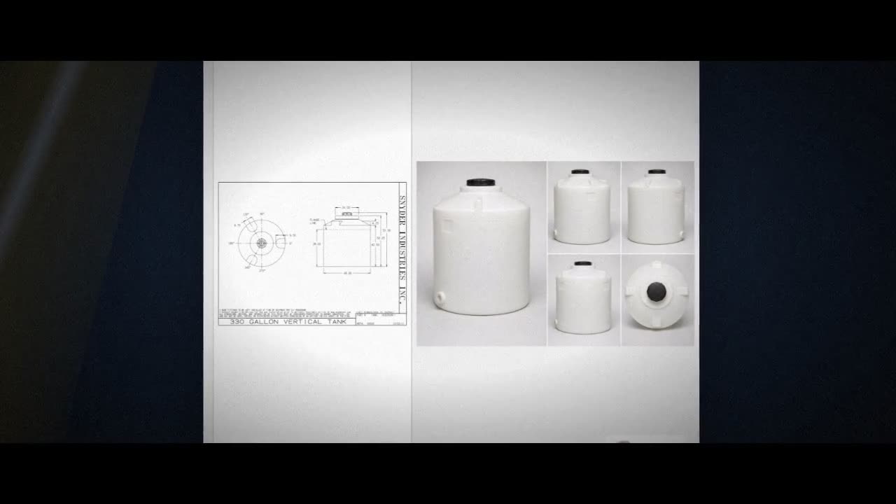 Snyder Industries 330 Gallon ASTM XLPE Heavy Duty Vertical Storage Tan video