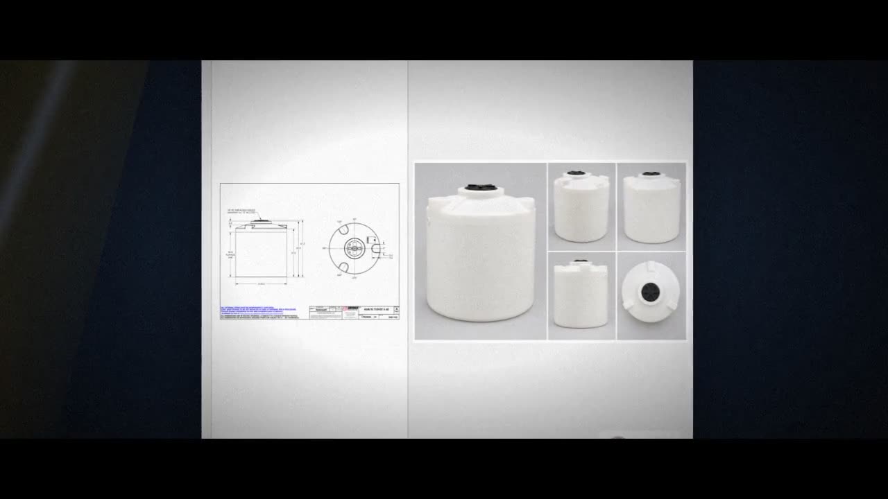 Snyder Industries 710 Gallon ASTM XLPE Heavy Duty Vertical Storage Tan video