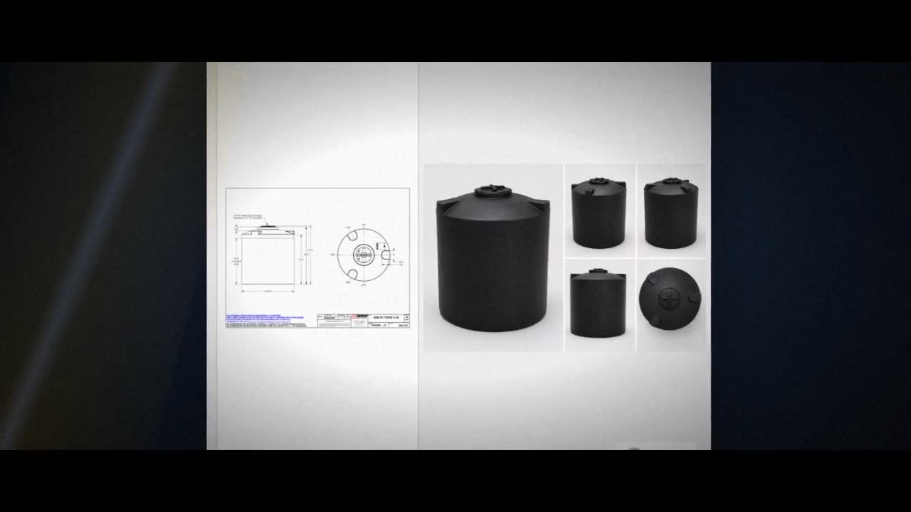Snyder Industries 710 Gallon ASTM XLPE Black Heavy Duty Vertical Stora video