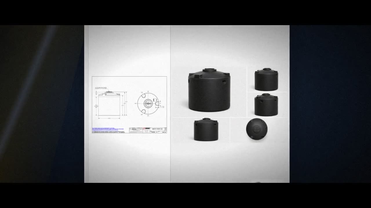 Snyder Industries 710 Gallon ASTM Black Heavy Duty Vertical Storage Ta video