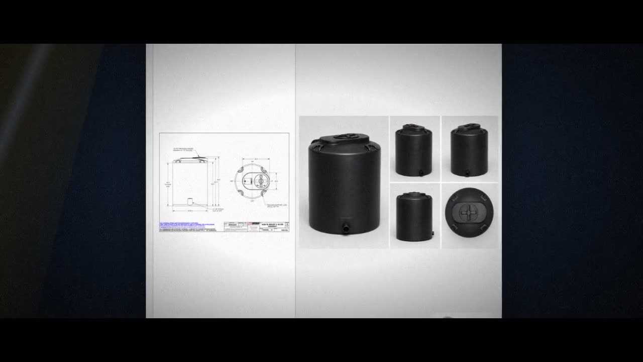 Snyder Industries 400 Gallon ASTM XLPE Black Heavy Duty Vertical Stora video