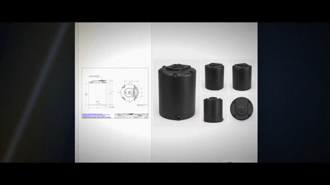 Snyder Industries 400 Gallon ASTM Black Heavy Duty Vertical Storage Ta video
