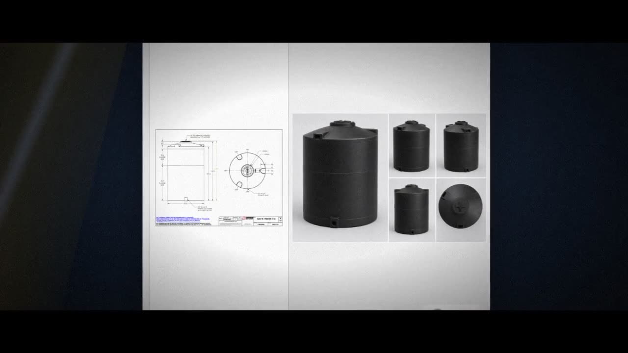 Snyder Industries 1900 Gallon ASTM XLPE Black Heavy Duty Vertical Stor video