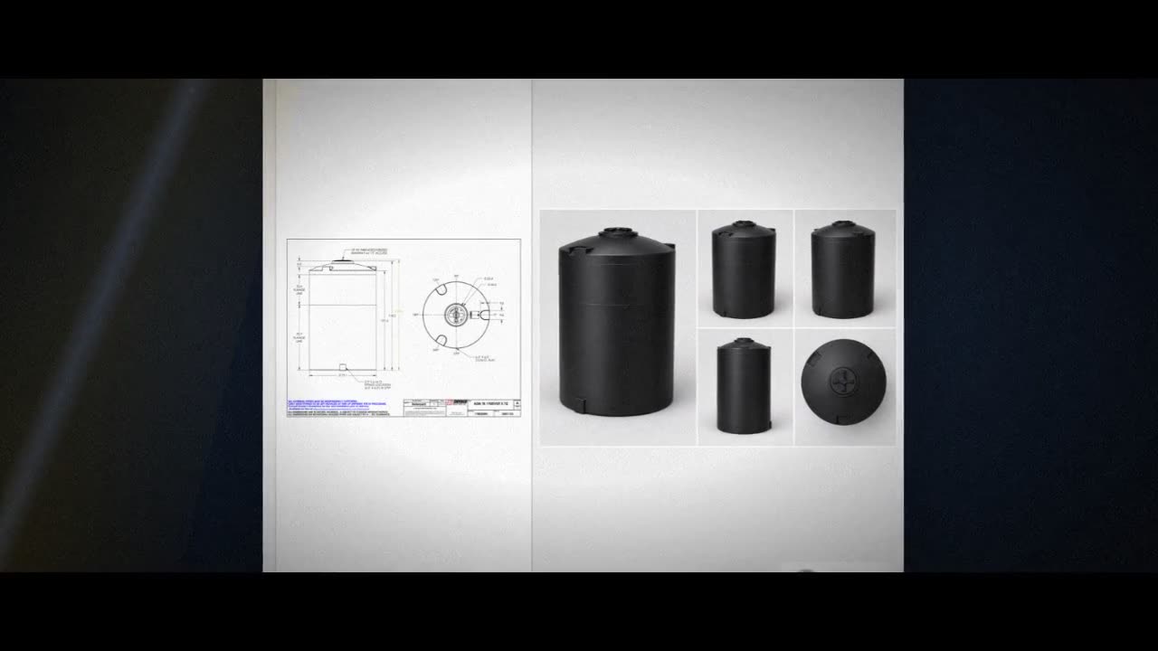 Snyder Industries 1900 Gallon ASTM Black Heavy Duty Vertical Storage T video