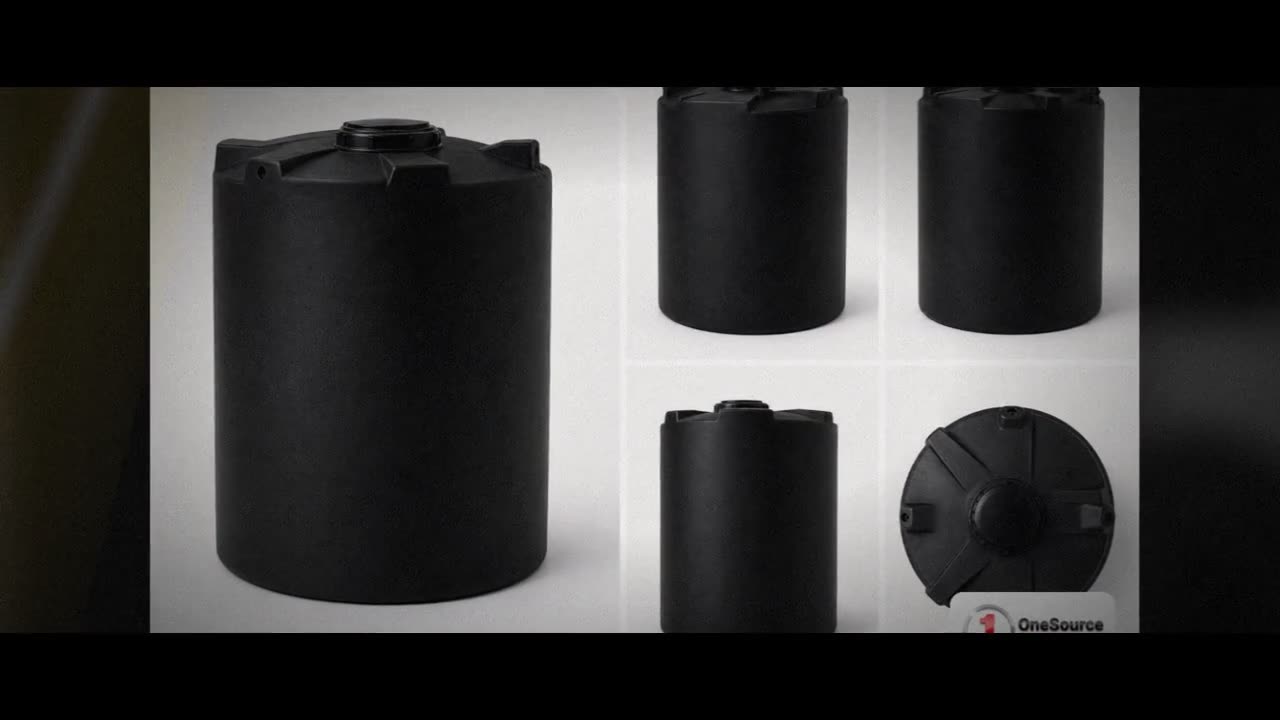 Snyder Industries 550 Gallon ASTM Black Heavy Duty Vertical Storage Ta video