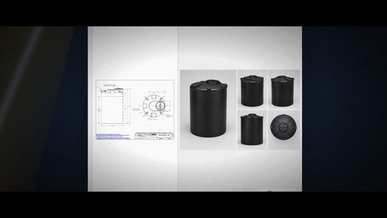 Snyder Industries 550 Gallon ASTM XLPE Black Heavy Duty Vertical Stora video