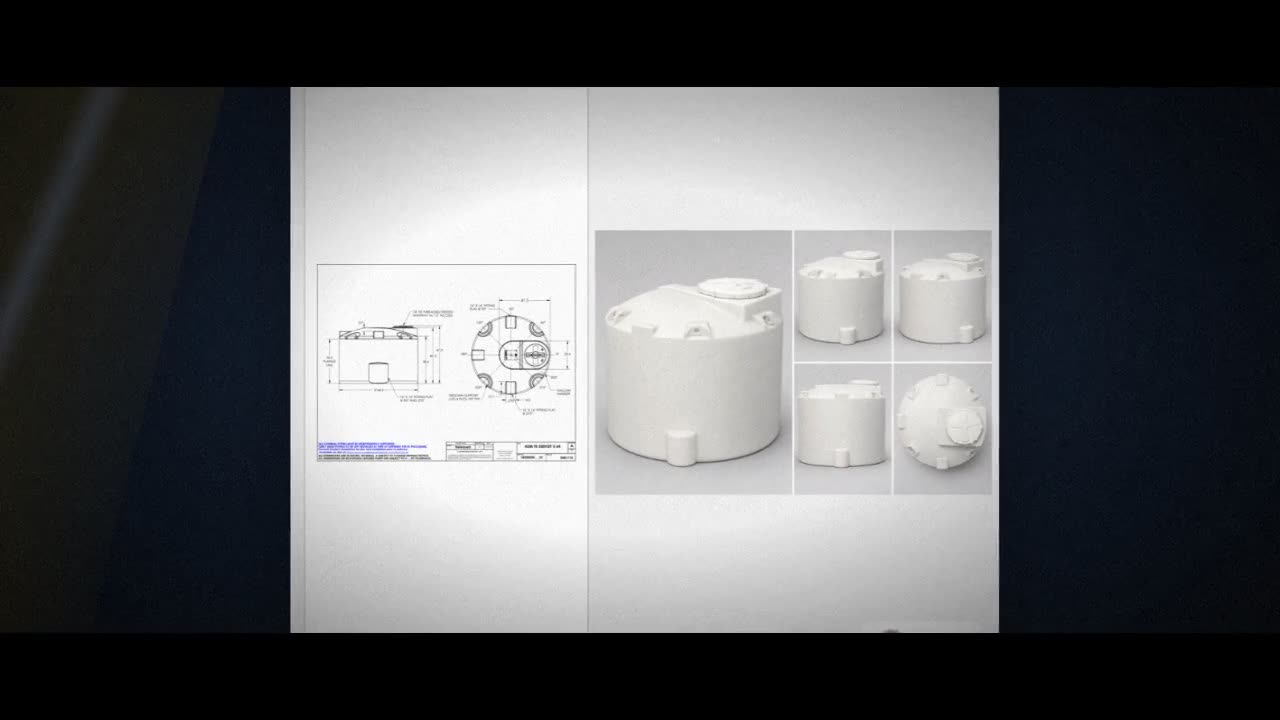 Snyder Industries 550 Gallon ASTM XLPE Heavy Duty Vertical Storage Tan video