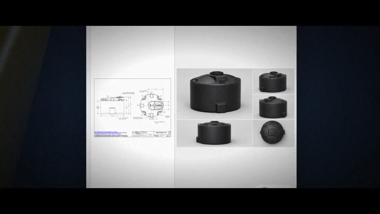Snyder Industries 550 Gallon ASTM XLPE Black Heavy Duty Vertical Stora video