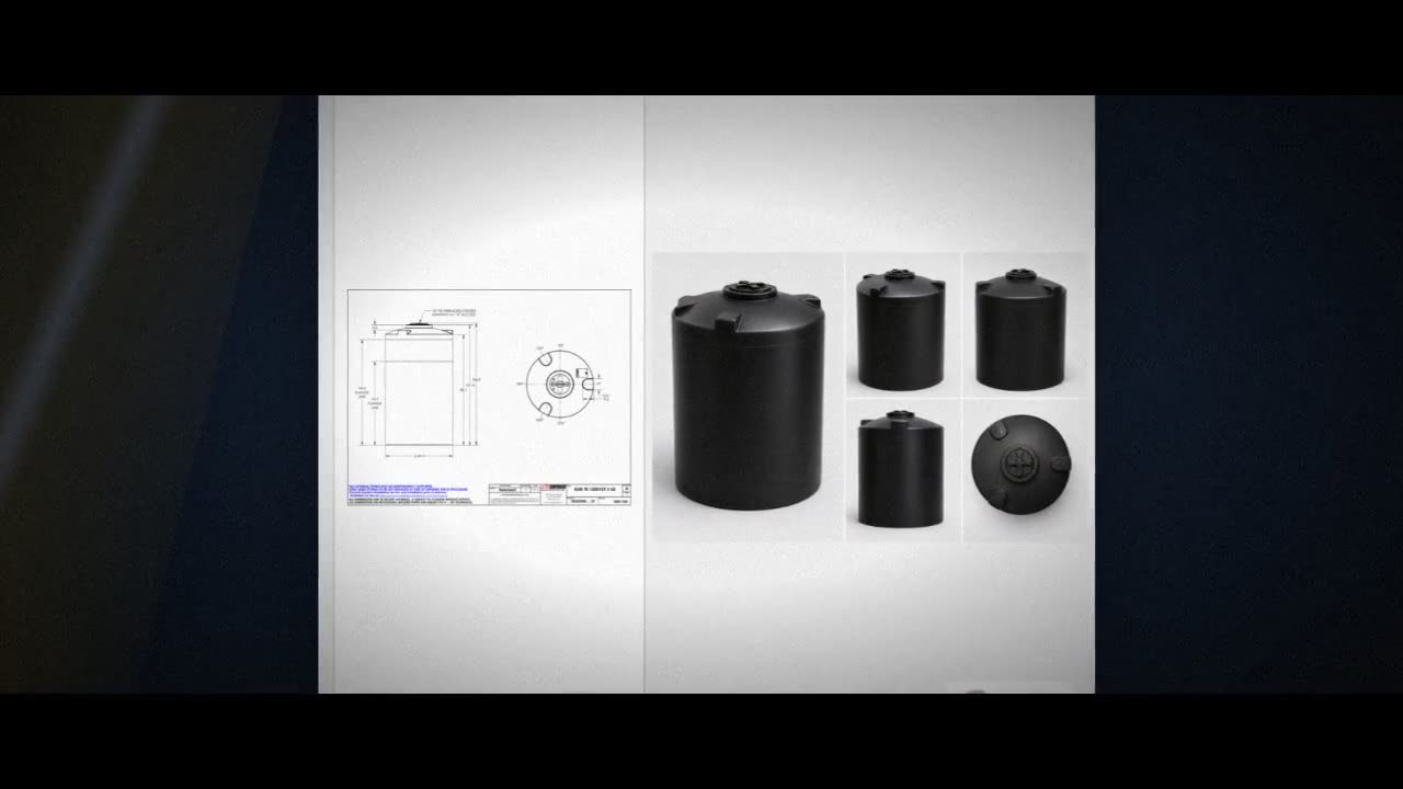 Snyder Industries 1200 Gallon ASTM XLPE Black Vertical Storage Tank video