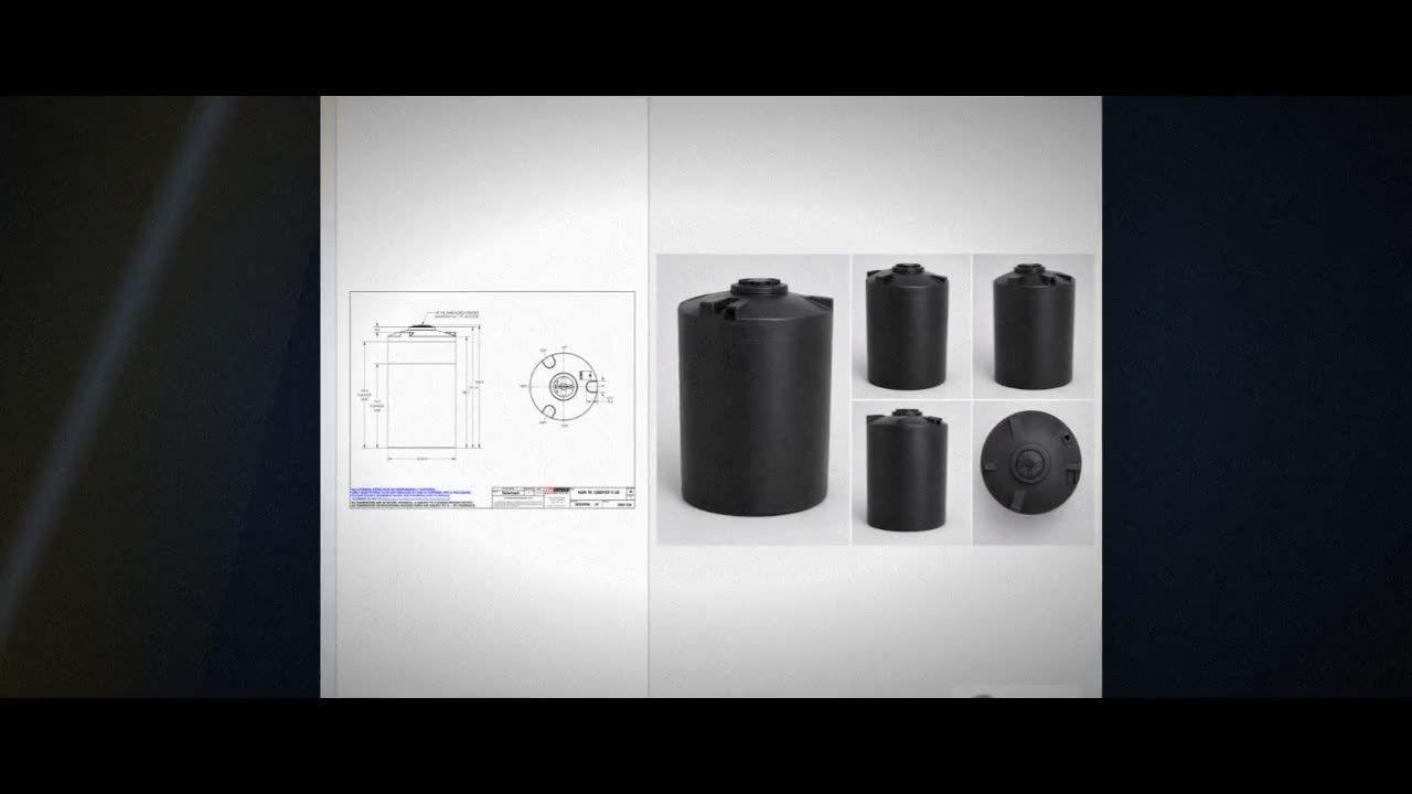 Snyder Industries 1200 Gallon ASTM XLPE Black Heavy Duty Vertical Stor video