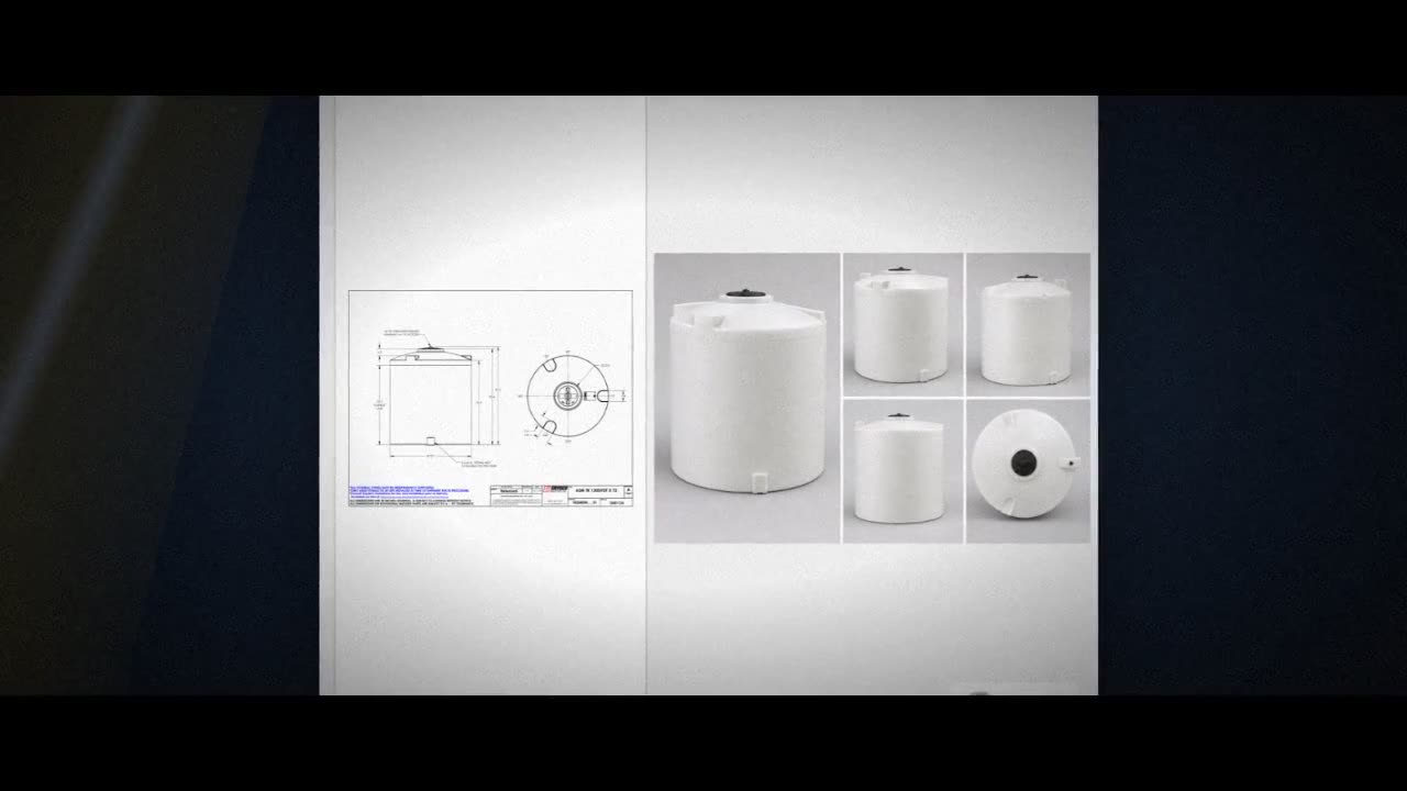 Snyder Industries 1300 Gallon ASTM XLPE Vertical Storage Tank video