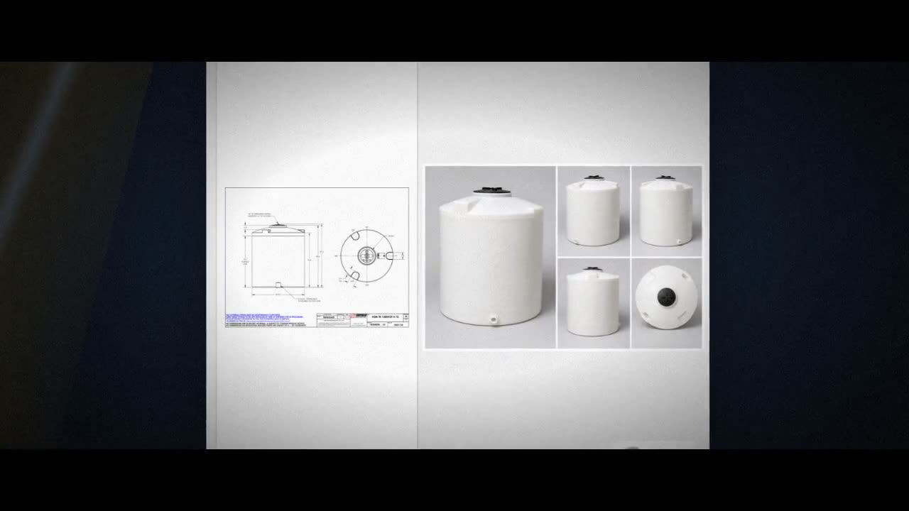 Snyder Industries 1300 Gallon ASTM XLPE Heavy Duty Vertical Storage Ta video