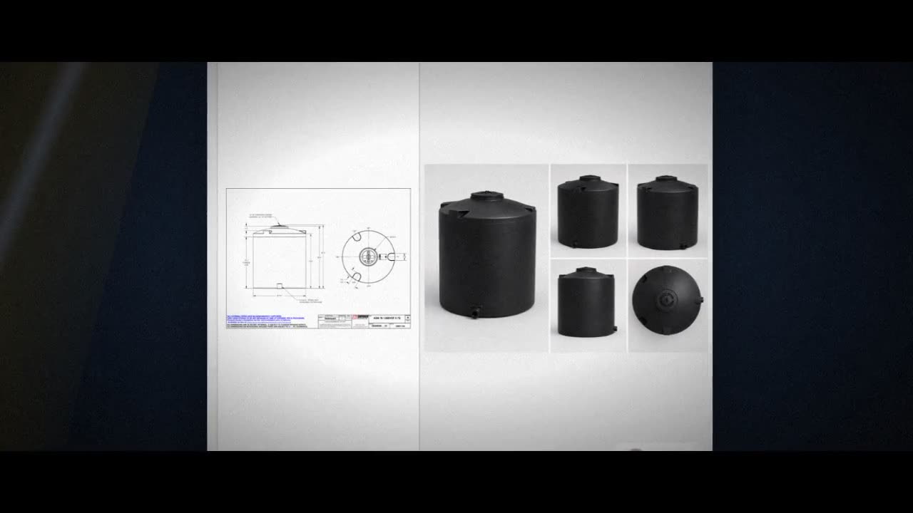 Snyder Industries 1300 Gallon ASTM XLPE Black Heavy Duty Vertical Stor video