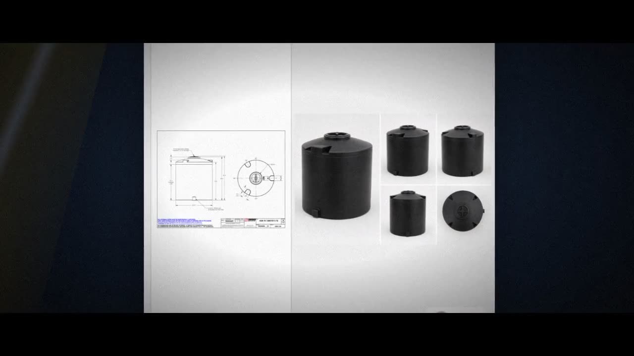 Snyder Industries 1300 Gallon ASTM Black Vertical Storage Tank video
