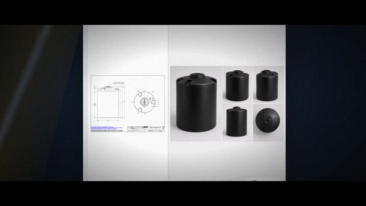 Snyder Industries 1000 Gallon ASTM XLPE Black Heavy Duty Vertical Stor video