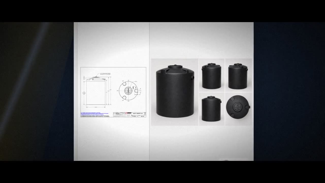 Snyder Industries 1000 Gallon ASTM Black Vertical Storage Tank video