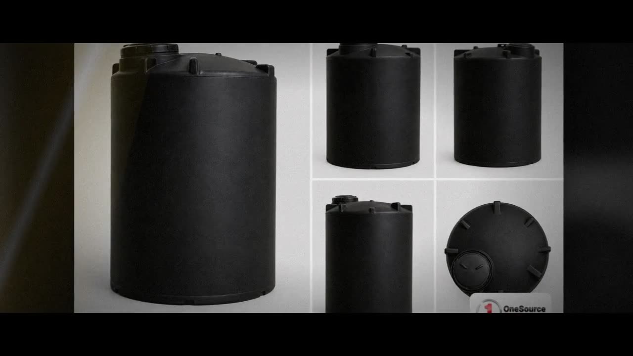 Snyder Industries 1550 Gallon Black Heavy Duty Vertical Storage Tank video