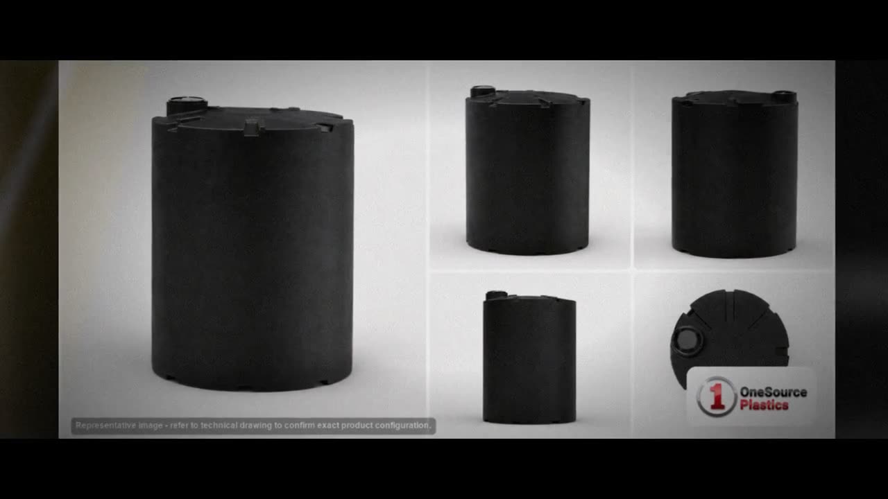 Snyder Industries 1550 Gallon ASTM Black Vertical Storage Tank video